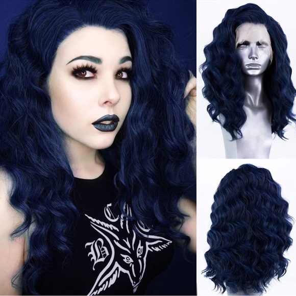 - 💫 16” BLUE WAVY LACE FRONT WIG💫 *NEW*🆕🆕🆕